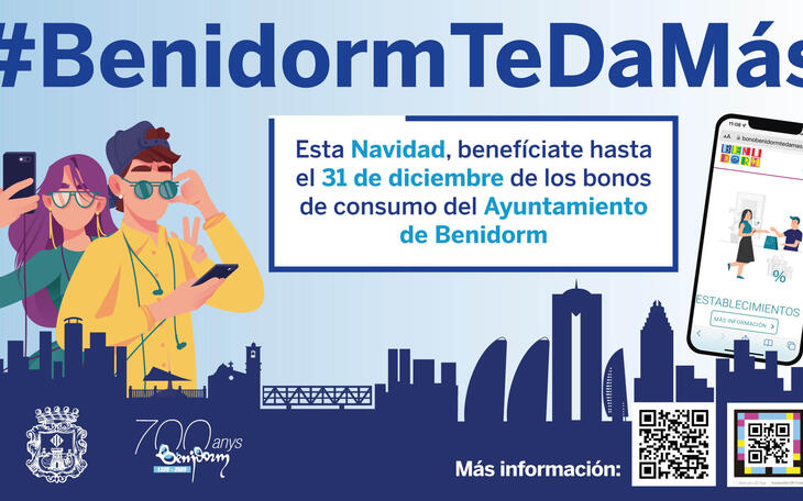 Benidorm se prepara para la nueva campaña de bonos #BenidormTeDaMás, a la que ya pueden adherirse los establecimientos